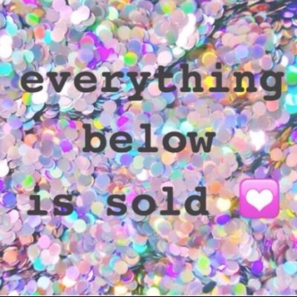 All items below are sold!
